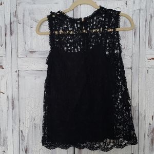 Lace top with built in cami (worn twice)